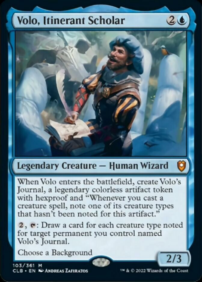 Volo, Itinerant Scholar [Commander Legends: Battle for Baldur's Gate] | Exor Games Truro