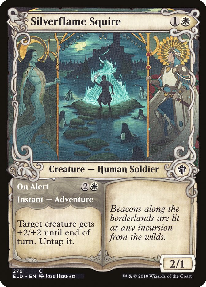 Silverflame Squire // On Alert (Showcase) [Throne of Eldraine] | Exor Games Truro