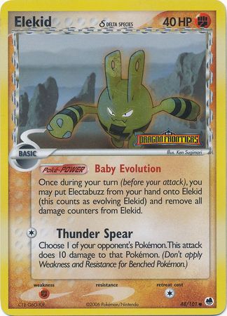 Elekid (48/101) (Delta Species) (Stamped) [EX: Dragon Frontiers] | Exor Games Truro