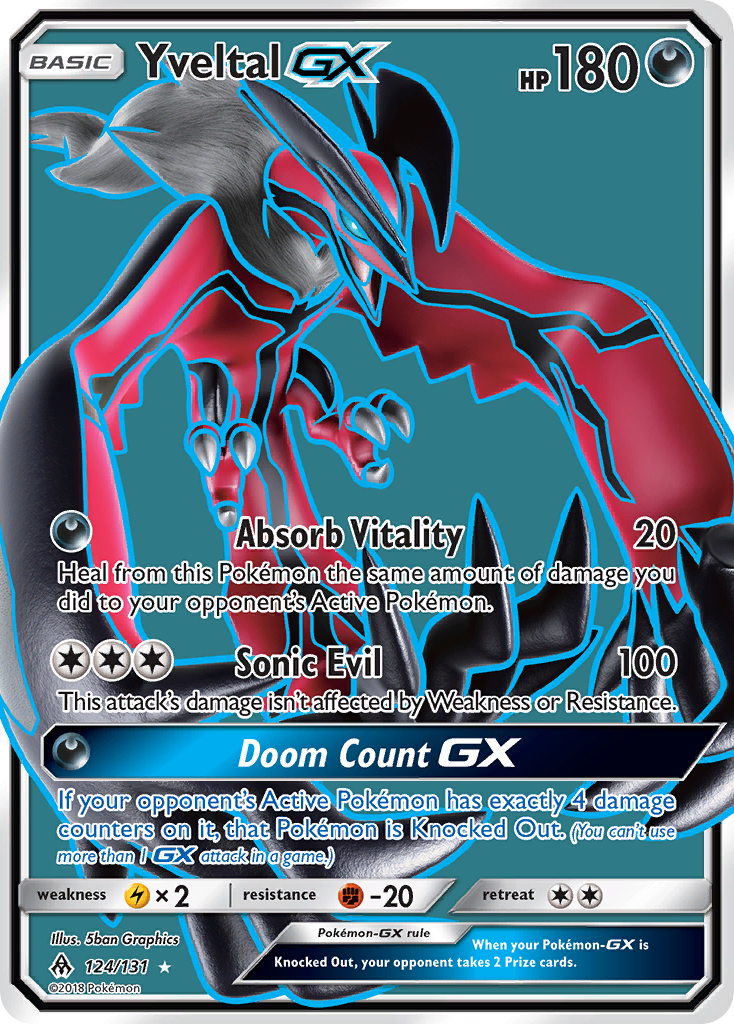 Yveltal GX (124/131) [Sun & Moon: Forbidden Light] | Exor Games Truro