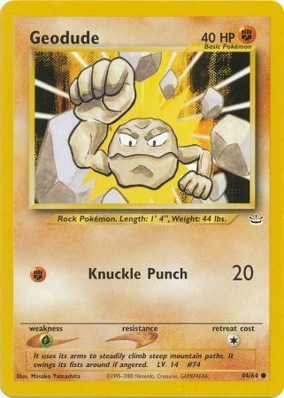 Geodude (44/64) [Neo Revelation Unlimited] | Exor Games Truro