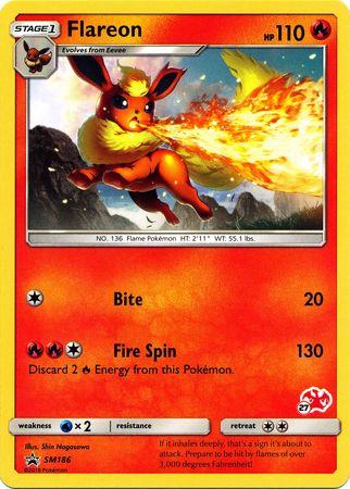 Flareon (SM186) (Charizard Stamp #27) [Battle Academy 2020] | Exor Games Truro