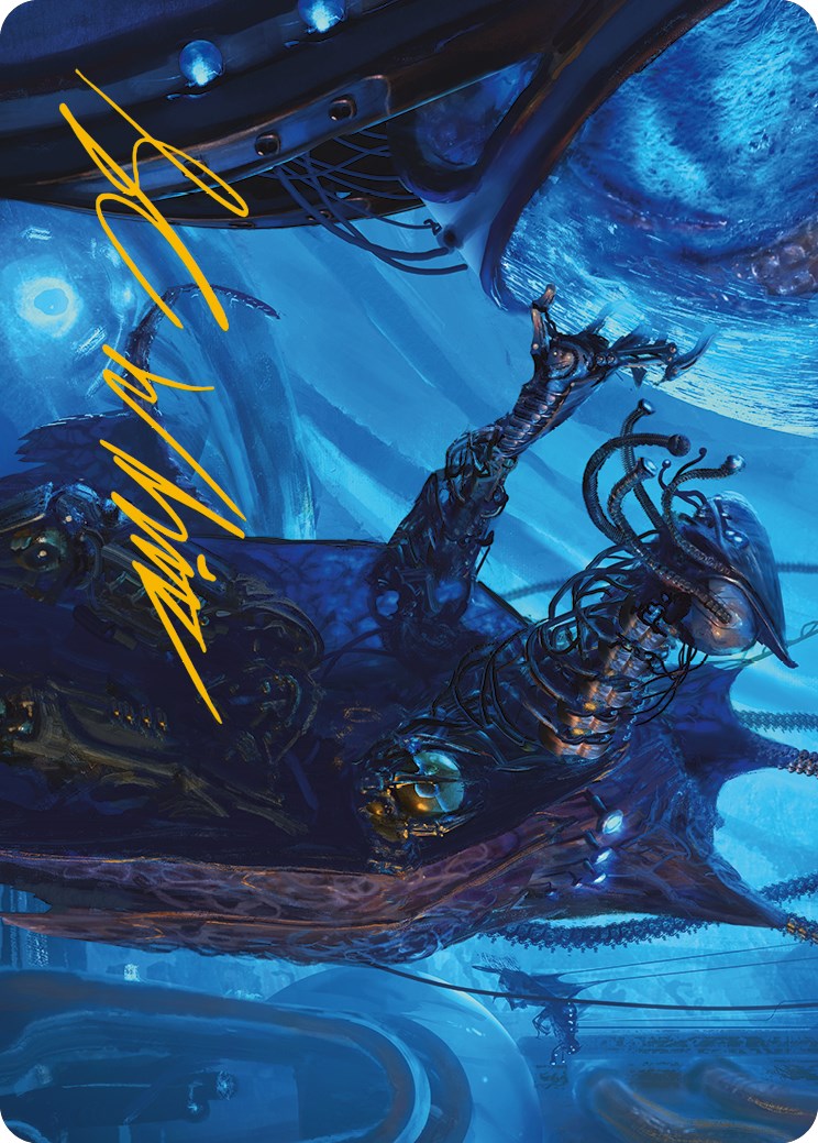 Atmosphere Surgeon Art Card (Gold-Stamped Signature) [Phyrexia: All Will Be One Art Series] | Exor Games Truro