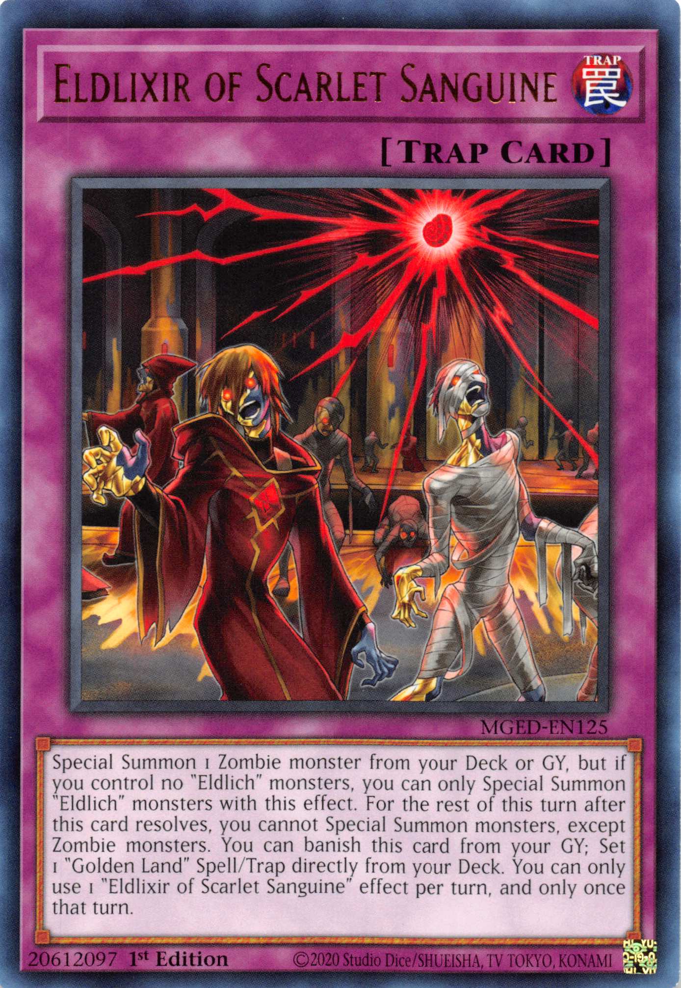 Eldlixir of Scarlet Sanguine [MGED-EN125] Rare | Exor Games Truro