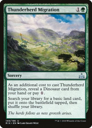 Thunderherd Migration [Rivals of Ixalan] | Exor Games Truro