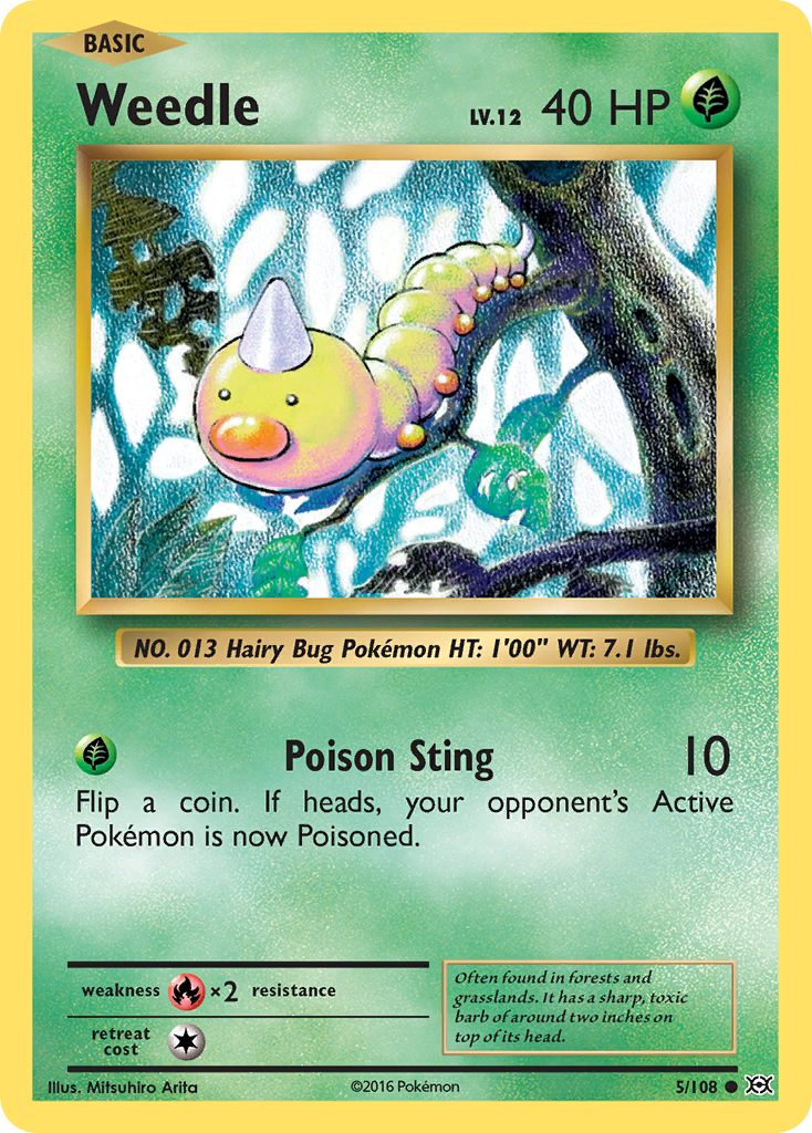Weedle (5/108) [XY: Evolutions] | Exor Games Truro
