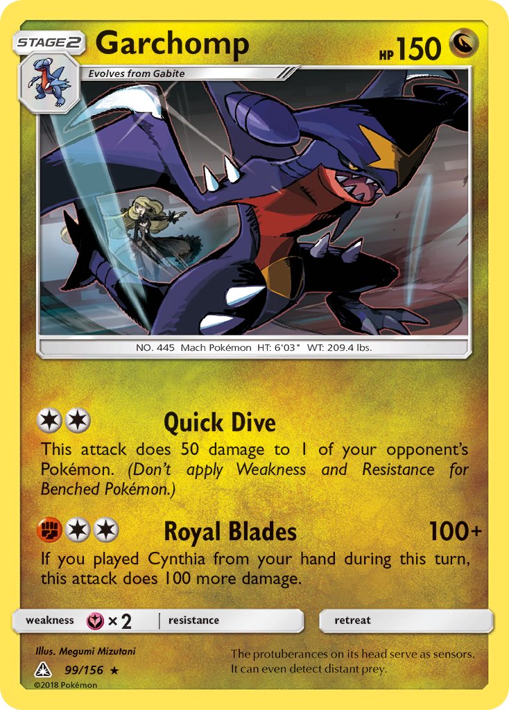 Garchomp (99/156) (Cracked Ice Holo) (Theme Deck Exclusive) [Sun & Moon: Ultra Prism] | Exor Games Truro