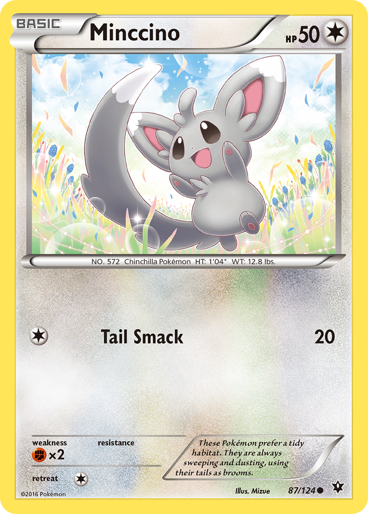 Minccino (87/124) [XY: Fates Collide] | Exor Games Truro