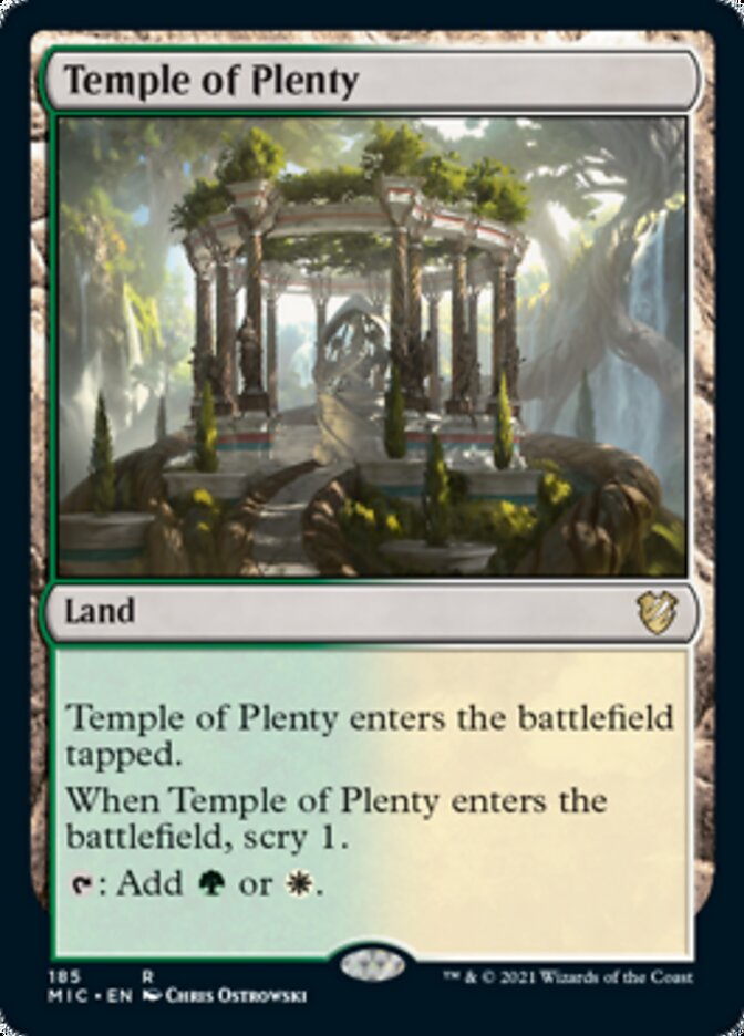 Temple of Plenty [Innistrad: Midnight Hunt Commander] | Exor Games Truro
