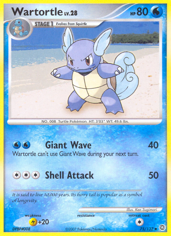 Wartortle (75/132) [Diamond & Pearl: Secret Wonders] | Exor Games Truro