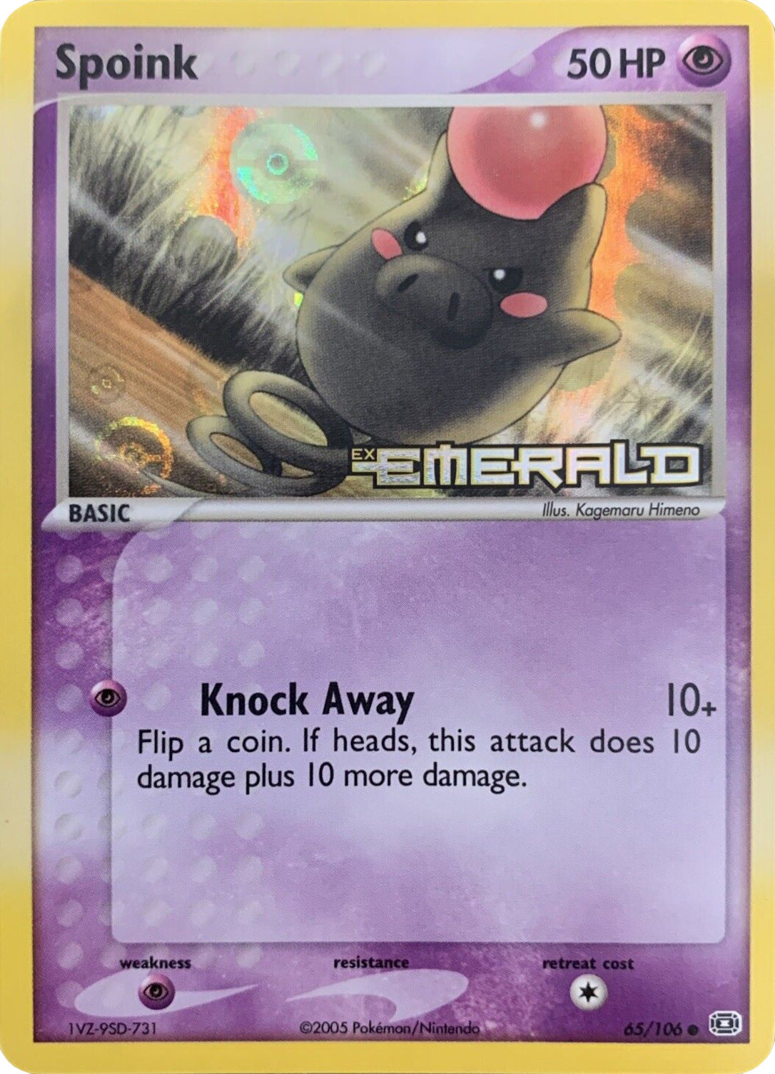 Spoink (65/106) (Stamped) [EX: Emerald] | Exor Games Truro