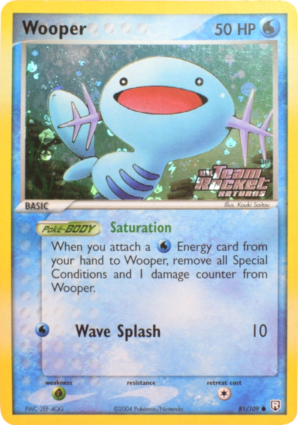 Wooper (81/109) (Stamped) [EX: Team Rocket Returns] | Exor Games Truro