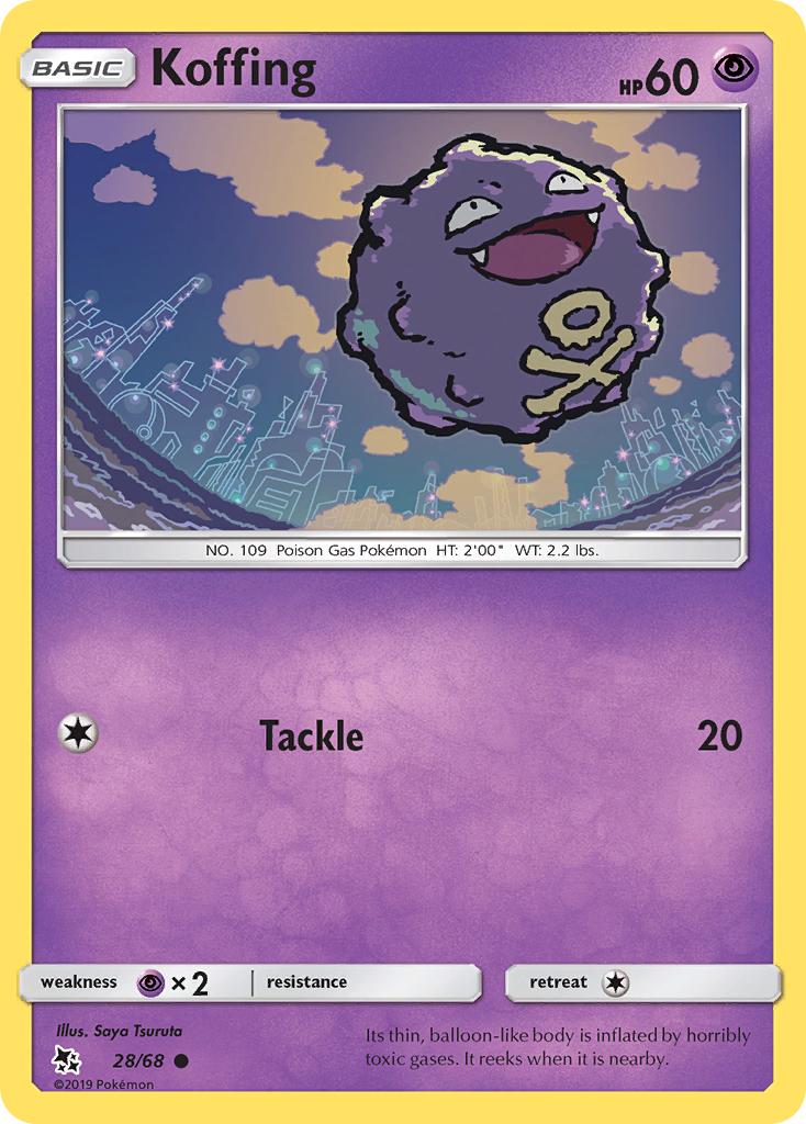 Koffing (28/68) [Sun & Moon: Hidden Fates] | Exor Games Truro