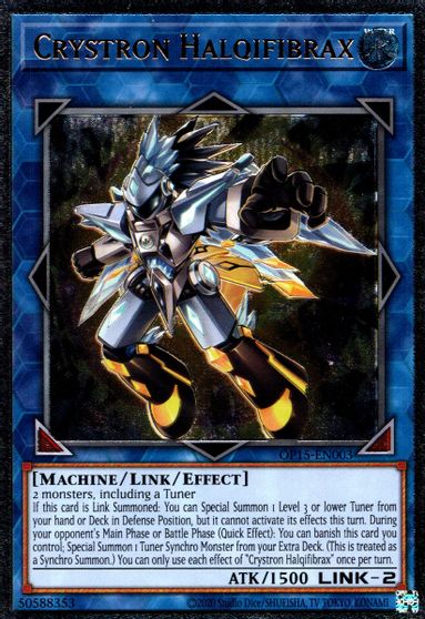 Crystron Halqifibrax [OP15-EN003] Ultimate Rare | Exor Games Truro