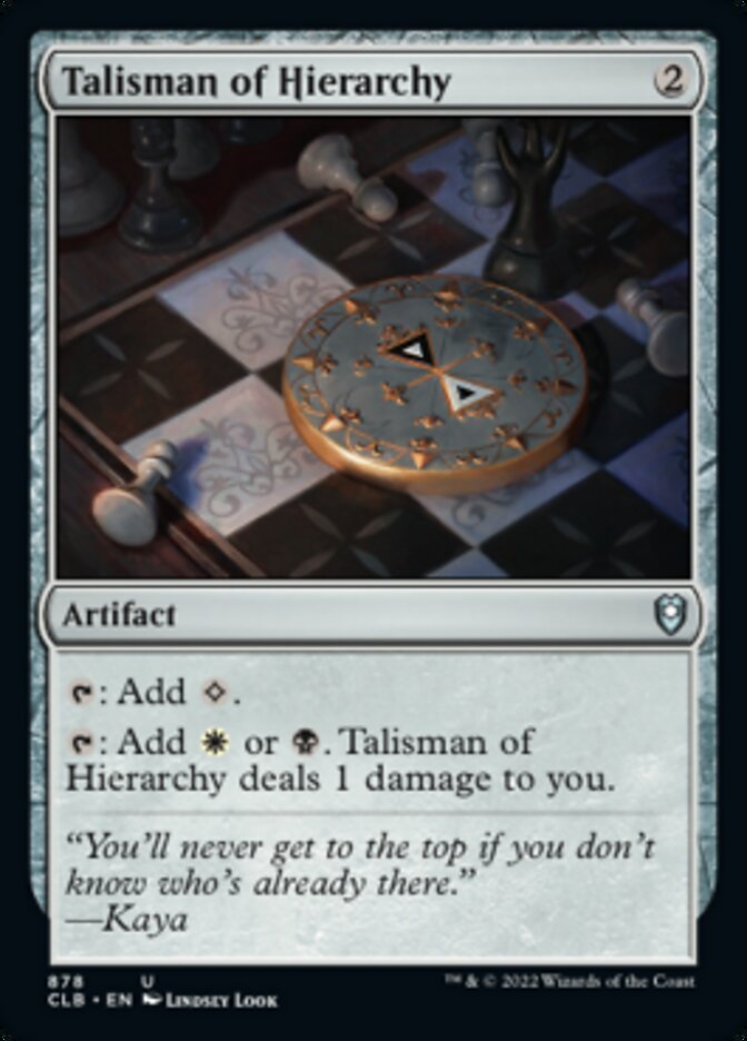 Talisman of Hierarchy [Commander Legends: Battle for Baldur's Gate] | Exor Games Truro