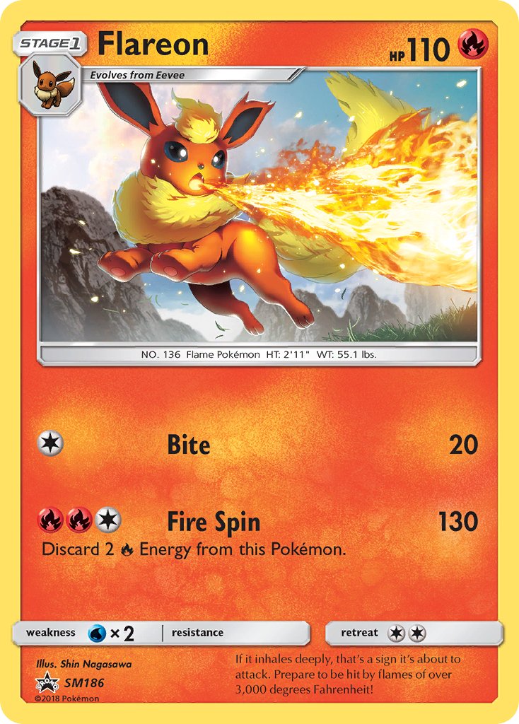 Flareon (SM186) [Sun & Moon: Black Star Promos] | Exor Games Truro