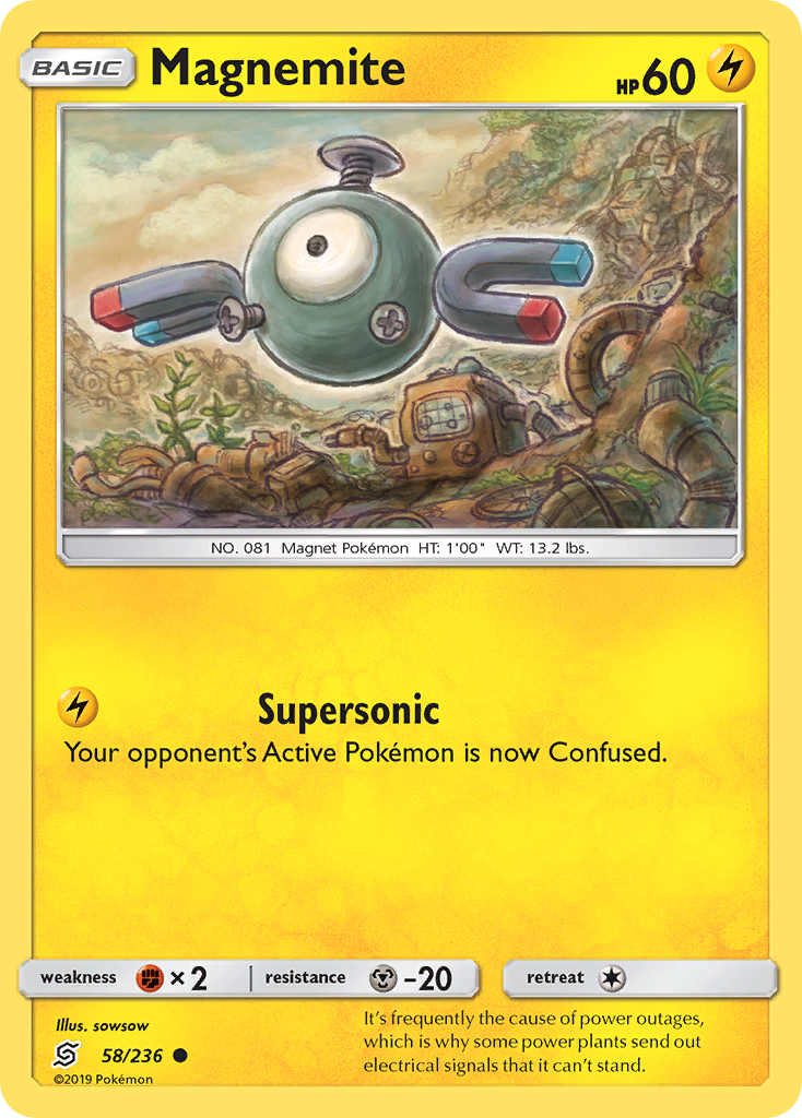 Magnemite (58/236) [Sun & Moon: Unified Minds] | Exor Games Truro