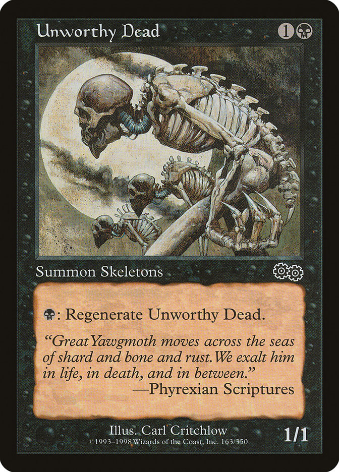 Unworthy Dead [Urza's Saga] | Exor Games Truro