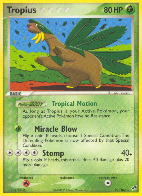 Tropius (27/107) [EX: Deoxys] | Exor Games Truro