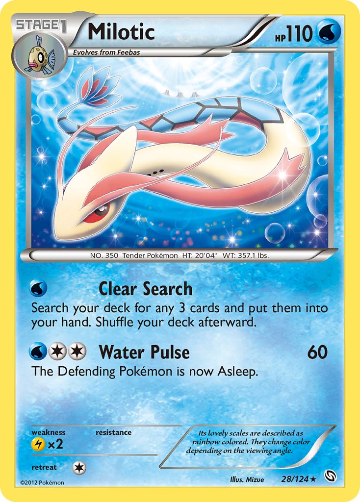 Milotic (28/124) (Theme Deck Exclusive) [Black & White: Dragons Exalted] | Exor Games Truro