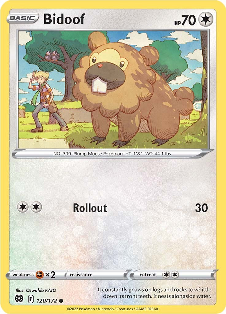 Bidoof (120/172) [Sword & Shield: Brilliant Stars] | Exor Games Truro