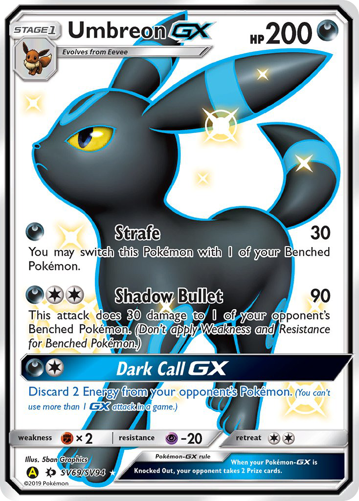 Umbreon GX (SV69/SV94) [Sun & Moon: Hidden Fates - Shiny Vault] | Exor Games Truro