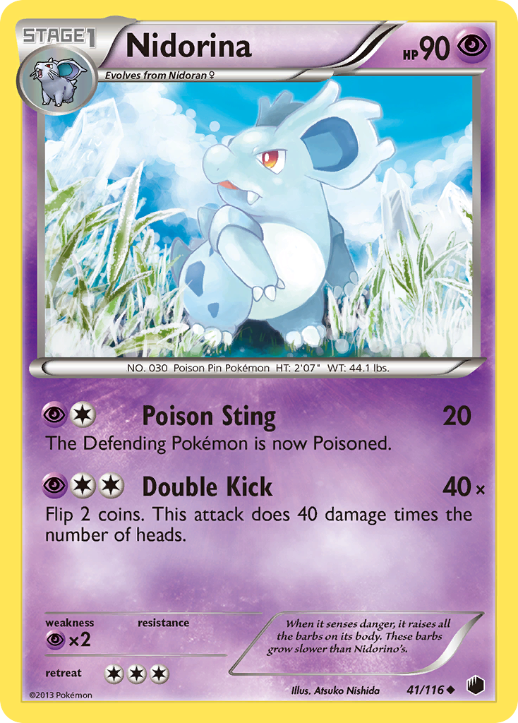 Nidorina (41/116) [Black & White: Plasma Freeze] | Exor Games Truro