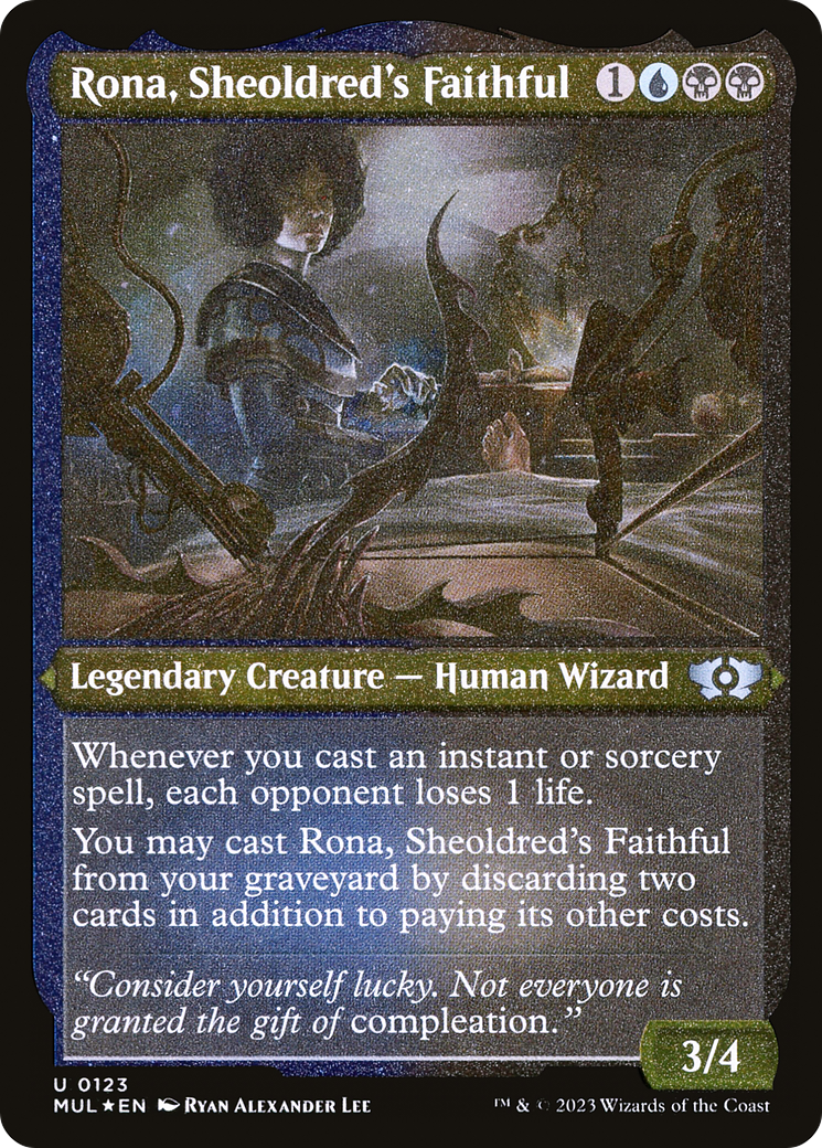 Rona, Sheoldred's Faithful (Foil Etched) [Multiverse Legends] | Exor Games Truro