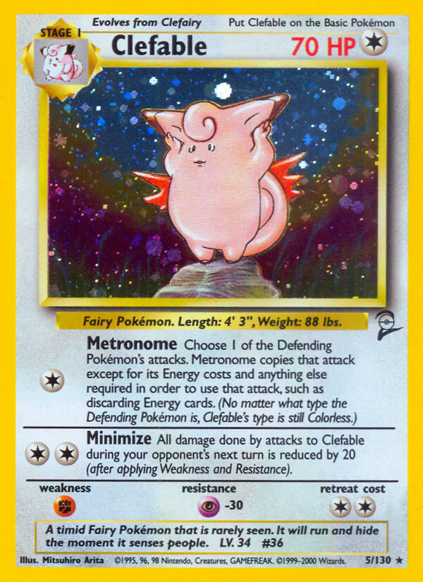 Clefable (5/130) [Base Set 2] | Exor Games Truro