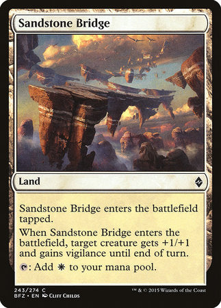 Sandstone Bridge [Battle for Zendikar] | Exor Games Truro