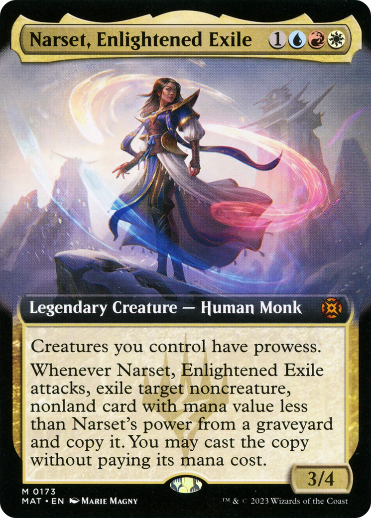 Narset, Enlightened Exile (Extended Art) [March of the Machine: The Aftermath] | Exor Games Truro