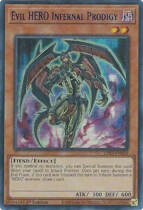 Evil HERO Infernal Prodigy (Blue) [LDS3-EN024] Ultra Rare | Exor Games Truro