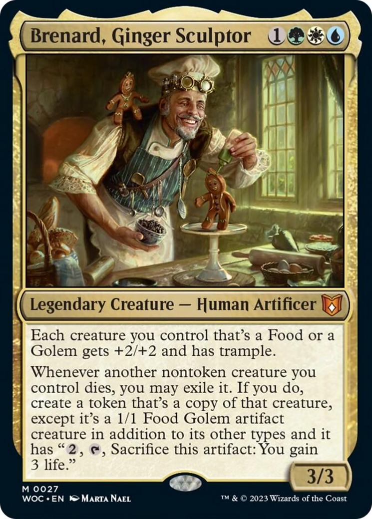 Brenard, Ginger Sculptor [Wilds of Eldraine Commander] | Exor Games Truro