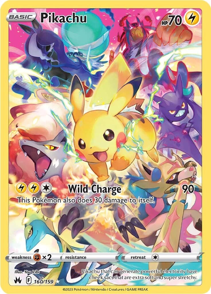 Pikachu (160/159) (Secret) [Sword & Shield: Crown Zenith] | Exor Games Truro