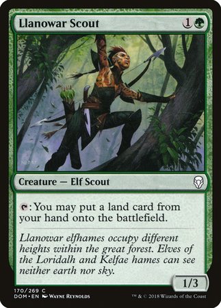 Llanowar Scout [Dominaria] | Exor Games Truro