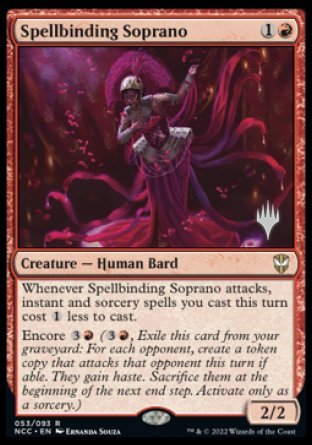 Spellbinding Soprano (Promo Pack) [Streets of New Capenna Commander Promos] | Exor Games Truro