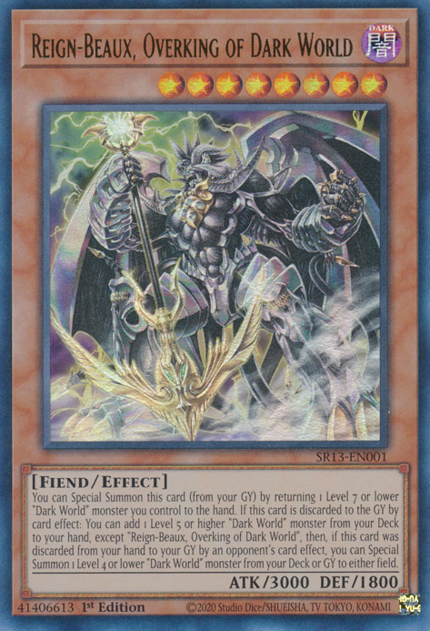 Reign-Beaux, Overking of Dark World [SR13-EN001] Ultra Rare | Exor Games Truro