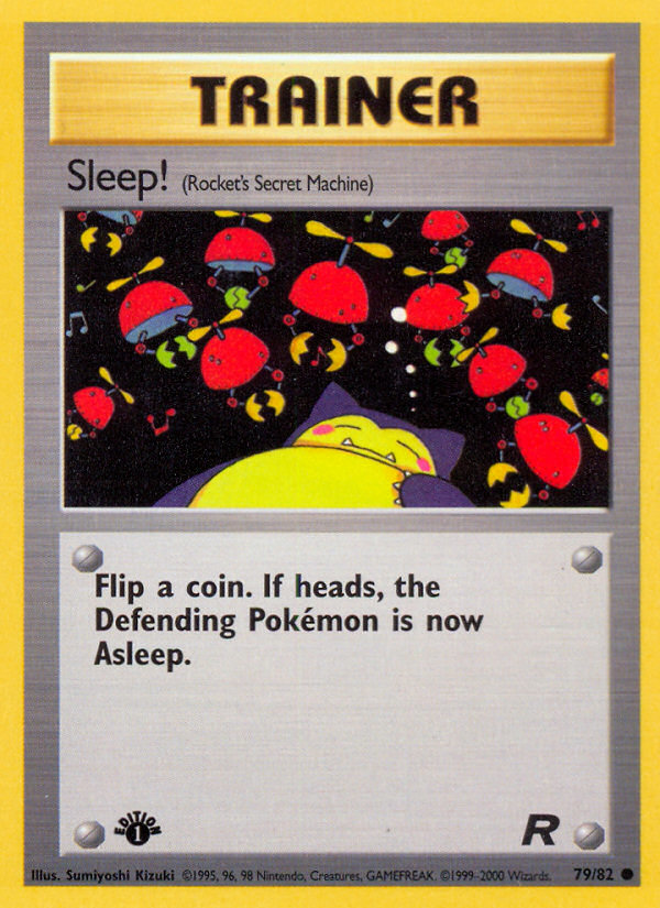 Sleep! (79/82) [Team Rocket 1st Edition] | Exor Games Truro