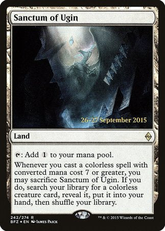 Sanctum of Ugin [Battle for Zendikar Promos] | Exor Games Truro