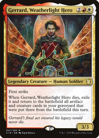 Gerrard, Weatherlight Hero [Commander 2019] | Exor Games Truro