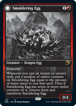 Smoldering Egg // Ashmouth Dragon [Innistrad: Double Feature] | Exor Games Truro