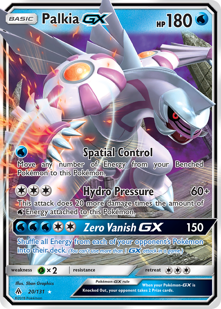 Palkia GX (20/131) [Sun & Moon: Forbidden Light] | Exor Games Truro
