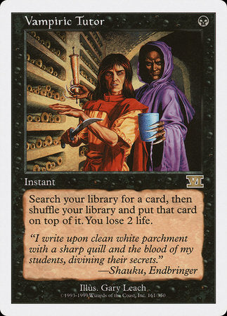 Vampiric Tutor [Classic Sixth Edition] | Exor Games Truro