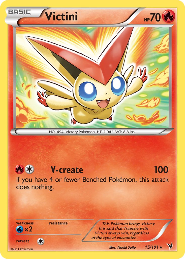 Victini (15/101) (Theme Deck Exclusive) [Black & White: Noble Victories] | Exor Games Truro