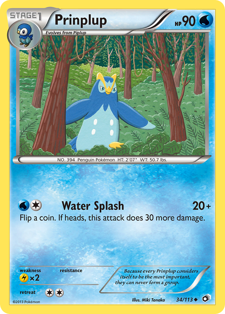 Prinplup (34/113) [Black & White: Legendary Treasures] | Exor Games Truro