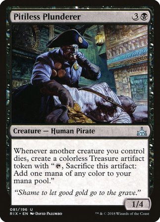 Pitiless Plunderer [Rivals of Ixalan] | Exor Games Truro