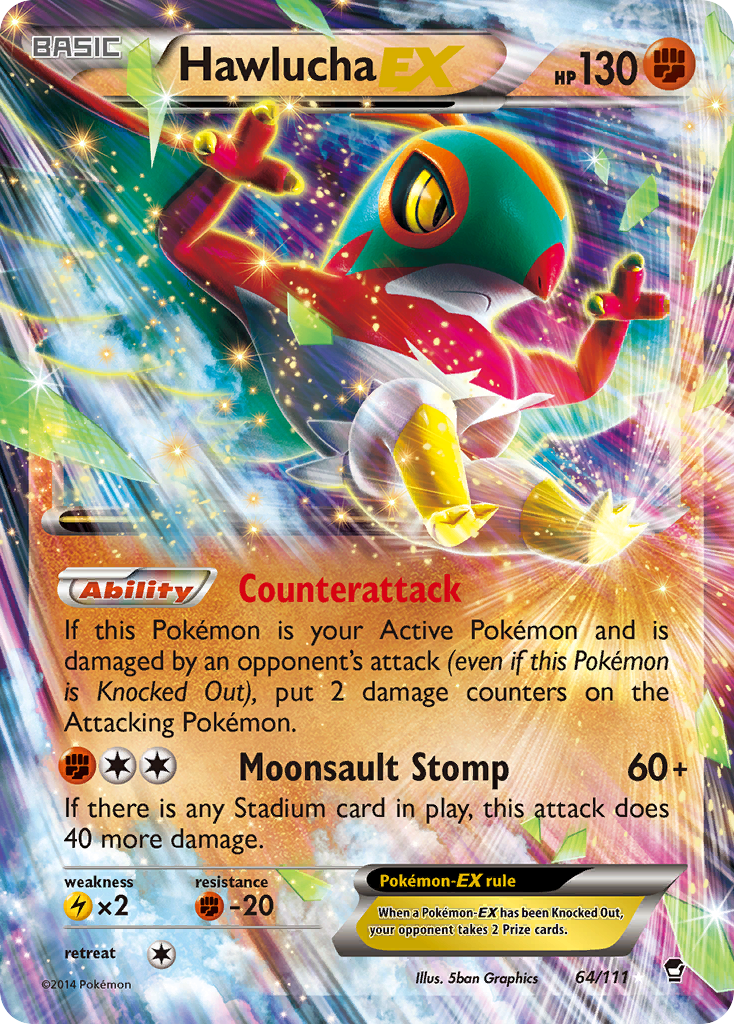 Hawlucha EX (64/111) [XY: Furious Fists] | Exor Games Truro