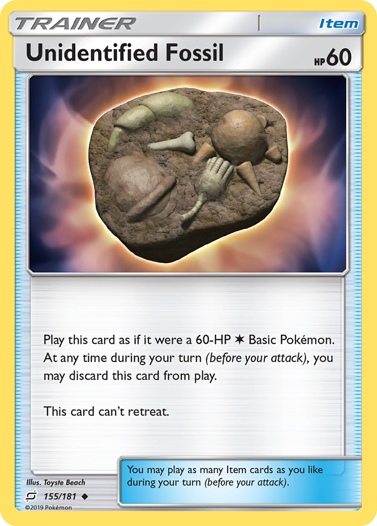 Unidentified Fossil (155/181) [Sun & Moon: Team Up] | Exor Games Truro