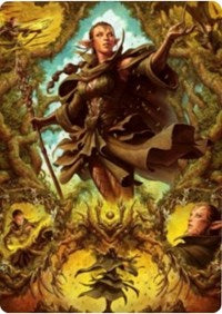 Nissa of Shadowed Boughs 2 Art Card [Zendikar Rising Art Series] | Exor Games Truro