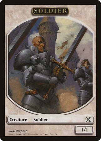 Soldier Token [Tenth Edition Tokens] | Exor Games Truro